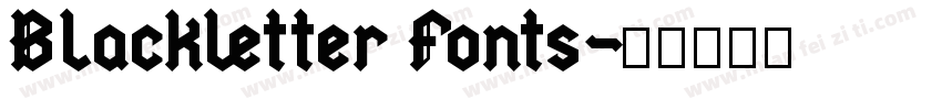 Blackletter Fonts字体转换